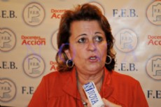 Mirta Petrocini, presidenta de la Federaci�n de Educadores Bonaerenses, sostuvo en di�logo con NOVA: �Si no hay una propuesta acorde con el pedido del sector, los docentes retomaremos las medidas de fuerza�. (Foto: Yolanda Veloso).