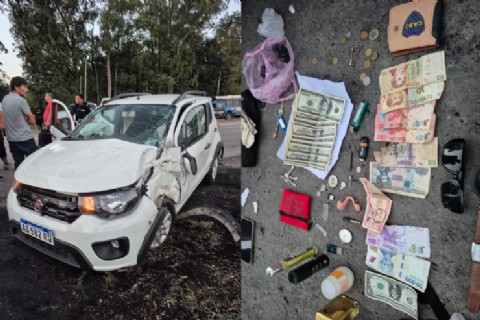 VIDEO | A lo "Rápido y Furioso": persecución y choque tras un robo en Arana terminó con un detenido con captura activa