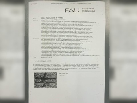 Investigan mensajes intimidatorios que amenazan con una masacre en facultades de la UNLP