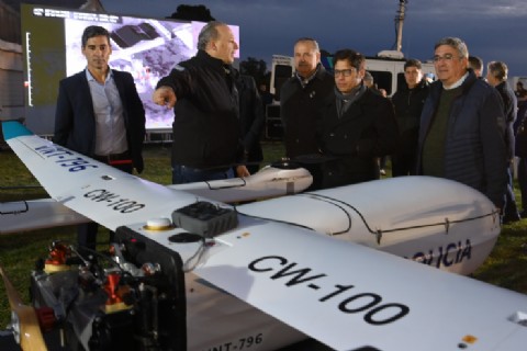VIDEO | Punta Indio: se presentaron los nuevos drones que fortalecerán la seguridad en zonas rurales