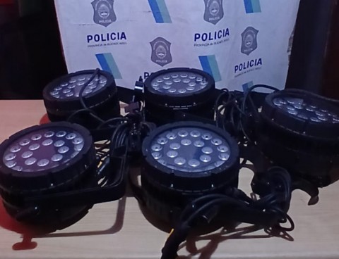 No tiene ni un foco: detuvieron a un chorro que trataba de vender luces led robadas en Ringuelet
