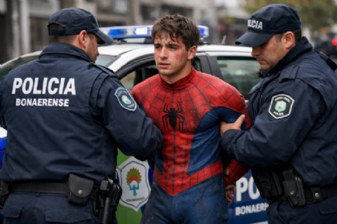 Se hacía el Hombre Araña: un adolescente quiso robar en un edificio de IOMA