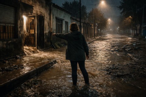 VIDEO | Vecinos de Tolosa denuncian inundaciones y exigen obras hidráulicas en Barrio de la Bajada