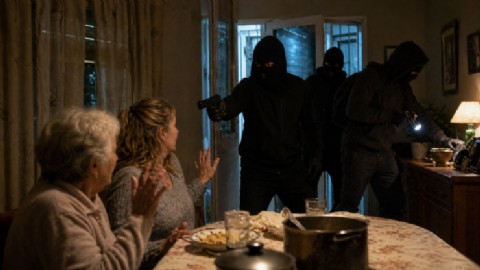 Violento robo en Villa Elisa: tres encapuchados armados irrumpieron en una casa mientras cenaban dos mujeres
