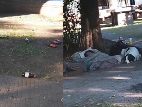 La otra cara del Meridiano V: gente en situación de calle gana el espacio público por las noches