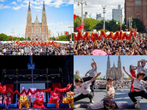 La ciudad celebra el "año nuevo chino" con el evento más grande del continente