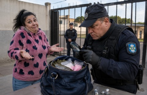Abasto: una mujer fue detenida con cocaína, tusi y marihuana cuando intentaba ingresar a un Instituto de Menores