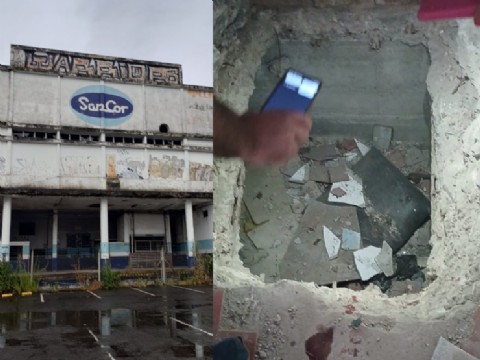 Dos jóvenes exploraban un edificio abandonado, grababan contenido para redes, se cayeron al vacío y quedaron heridos