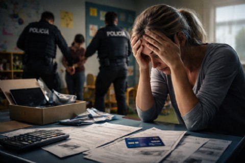 VIDEO | Estafó a una compañera con discapacidad en un jardín y le dejó una deuda millonaria