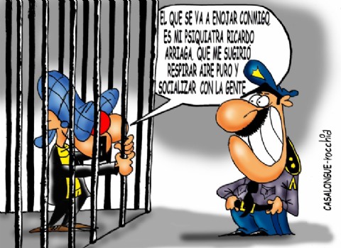 Afanancio fastidioso porque lo metieron en cana