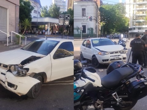 VIDEO | ¡De película!: persecución,  choque, un detenido, un motociclista con fractura expuesta y dos policías heridos