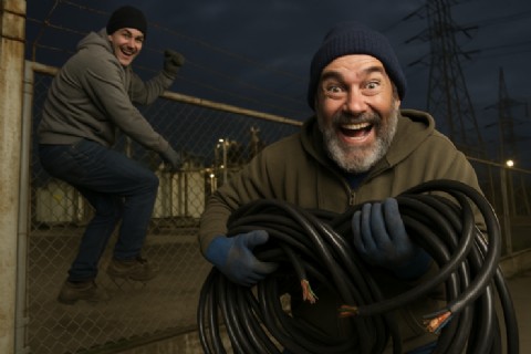 VIDEO | Dos detenidos tras allanamientos por sustracción de cableado en el complejo de YPF