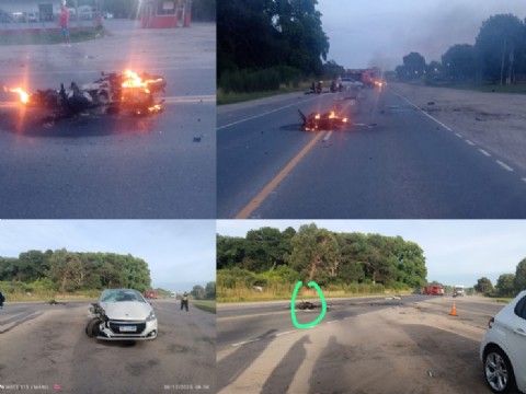 Barrio El Peligro: dos jóvenes murieron tras chocar en moto contra un auto en la Ruta 36