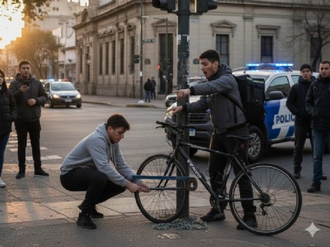 Vino desde Berazategui y en 8 y 47 quiso dejar a pata a un repartidor: quedó detenido