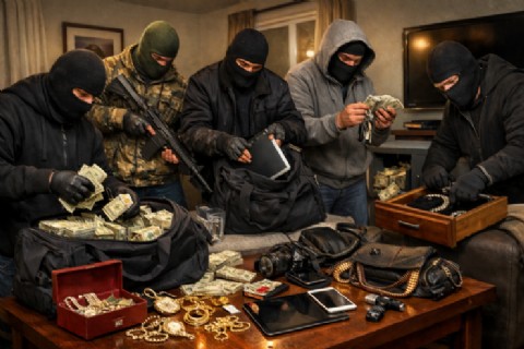 Violento robo en La Loma: una familia fue sorprendida por seis delincuentes en su casa