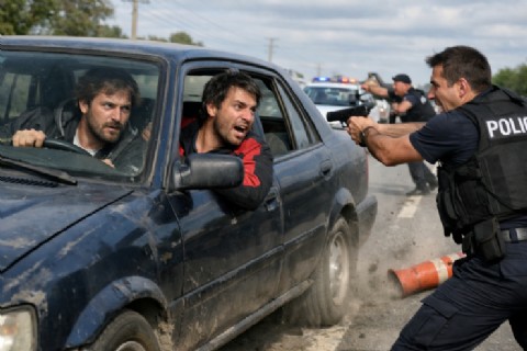 VIDEO | Pasaron por un control policial con drogas y dinero, intentaron huir y los atraparon