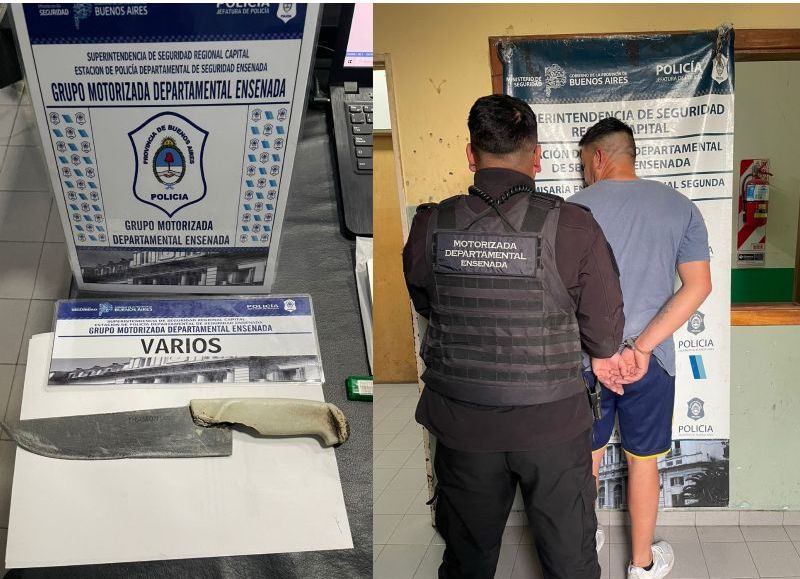 Punta Lara: así cayó un violento de género que actuó con una cuchilla y enfrentó a policías