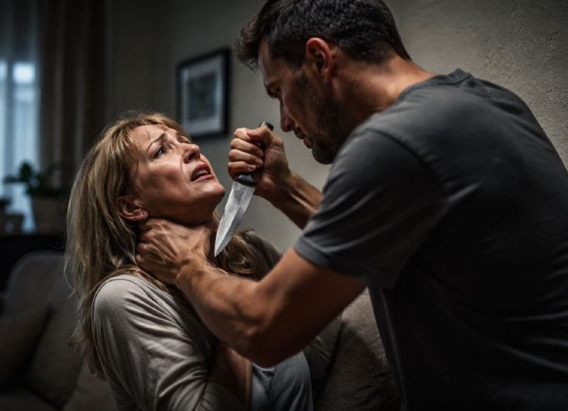 La Loma: fue detenido tras tomar del cuello y amenazar con un cuchillo a su ex pareja