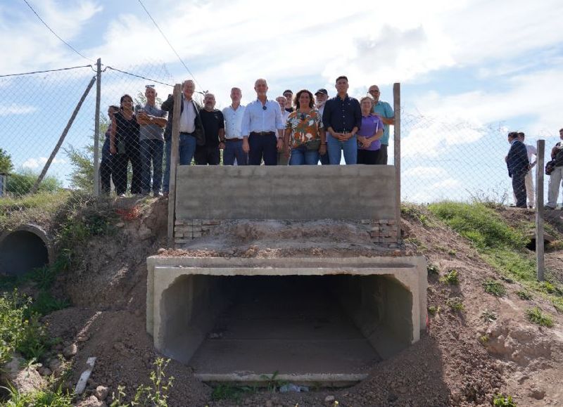 Alak inauguró la primera etapa de una obra hidráulica clave en Villa Garibaldi
