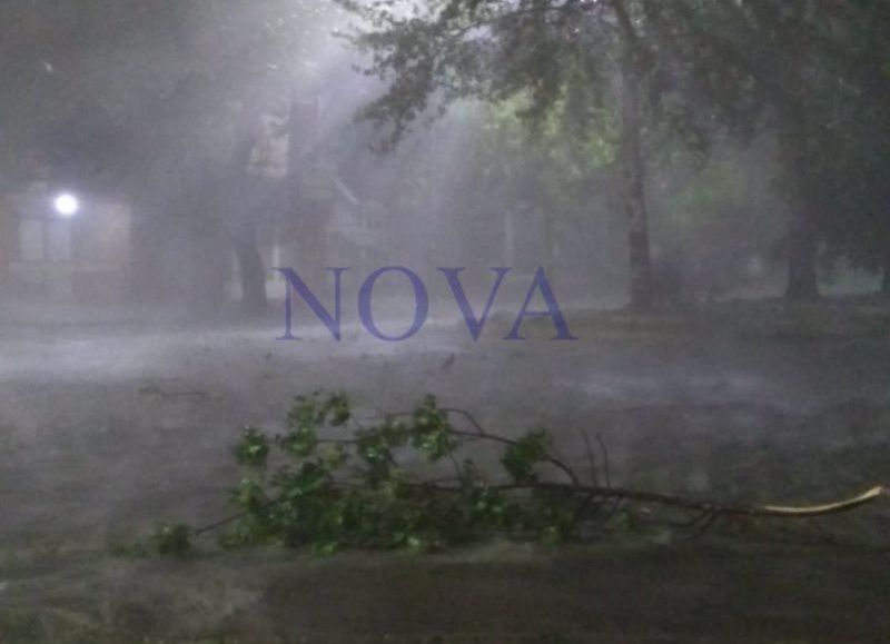 Se registraron ráfagas superiores a los 80 kilómetros por hora en la ciudad