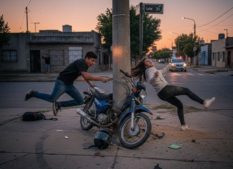 Grave accidente en Tolosa: dos jóvenes resultaron heridos tras chocar contra un poste de alumbrado