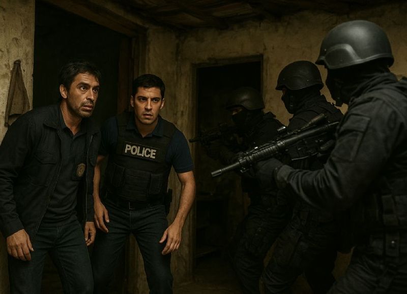 Tiros, gritos y descontrol terminó con una mujer policía detenida y secuestro de drogas y armas