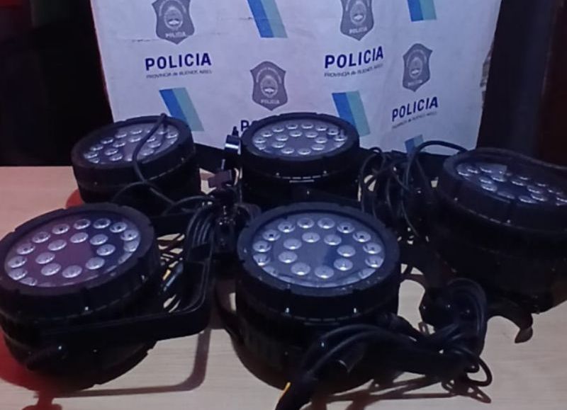 No tiene ni un foco: detuvieron a un chorro que trataba de vender luces led robadas en Ringuelet