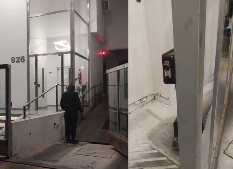 Menores sorprendidos luego de ingresar a un edificio