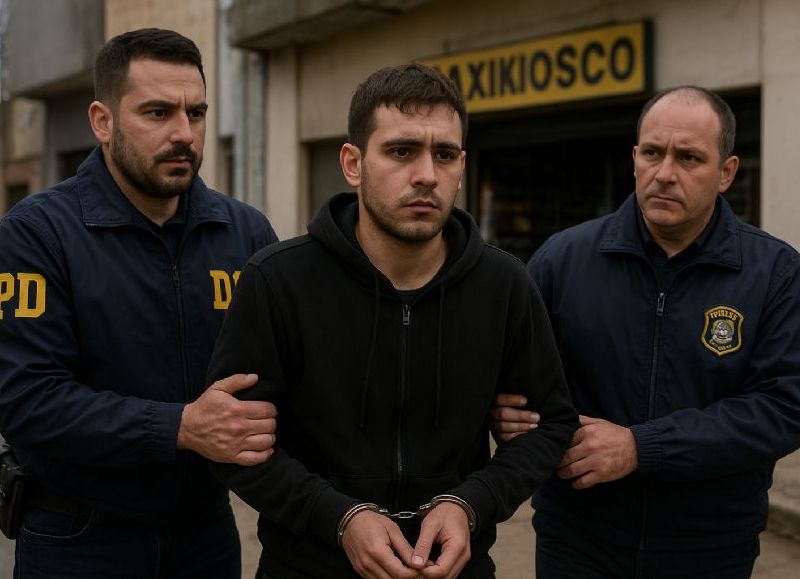 VIDEO | Robó un maxikiosco en Punta Lara, quedó filmado y lo detuvieron en un tenso allanamiento