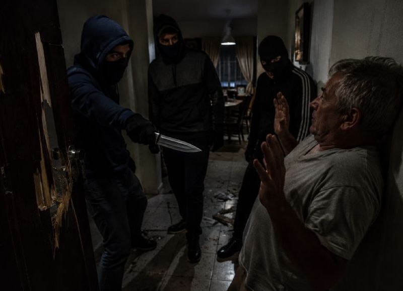 Violento robo: tres malvivientes amenazaron con un cuchillo a un hombre de 53 años y se llevaron todo