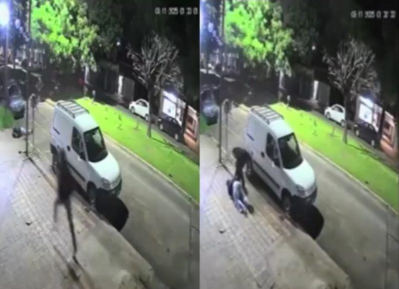 VIDEO | "Dale un tiro": en Barrio Norte, motochorros asaltan violentamente a una joven universitaria