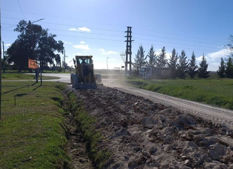 Avanzan las obras viales e hidráulicas en el barrio La Hermosura de Arana
