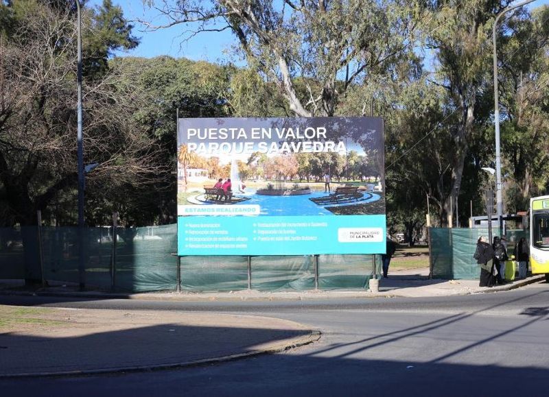 El municipio inició la obra de reconstrucción del Parque Saavedra