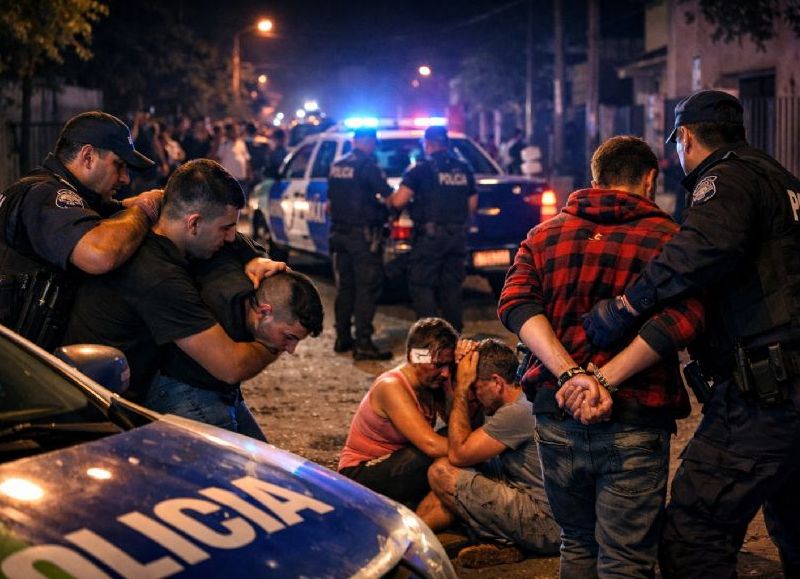 ¡Qué bonita vecindad! Cuatro personas detenidas y varios lesionados tras una pelea barrial en Berisso