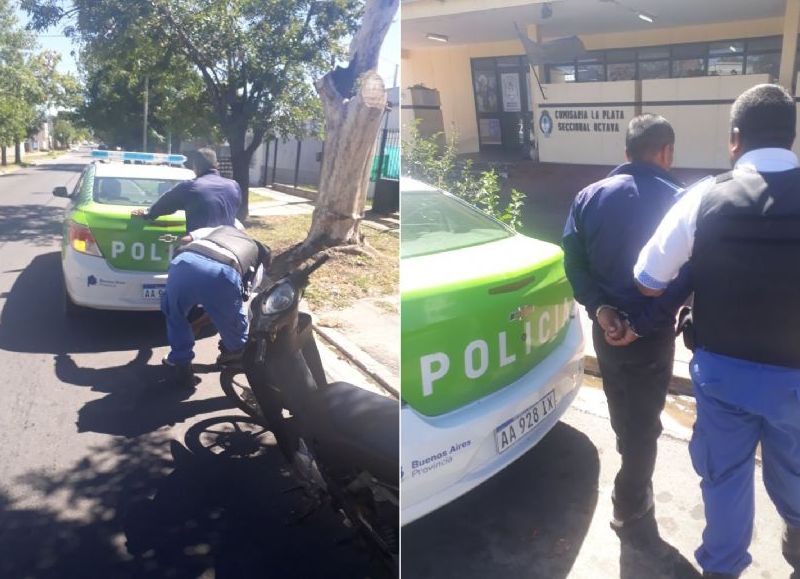 Detienen a un hombre por circular en una moto robada