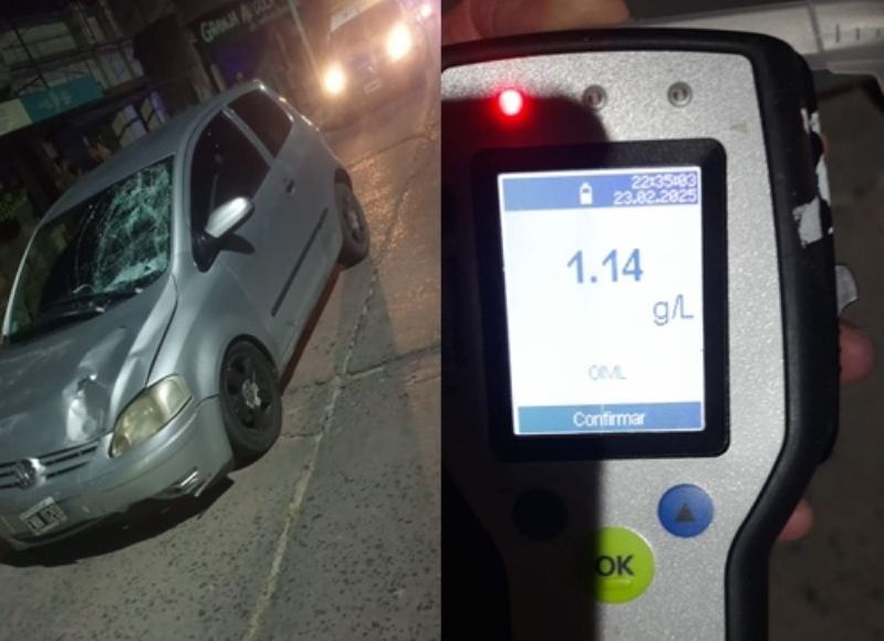 Berisso: automovilista ebrio embistió a dos motociclistas en la avenida Montevideo