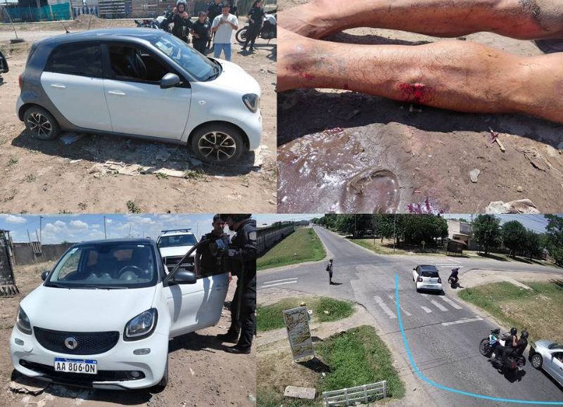 VIDEO | Persecución, tiroteo y dos detenidos, uno de ellos baleado, tras un asalto armado a un comercio en La Loma