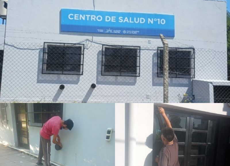 Militantes de Argentina Humana pintaron un Jardín y repararon una garita en Abasto