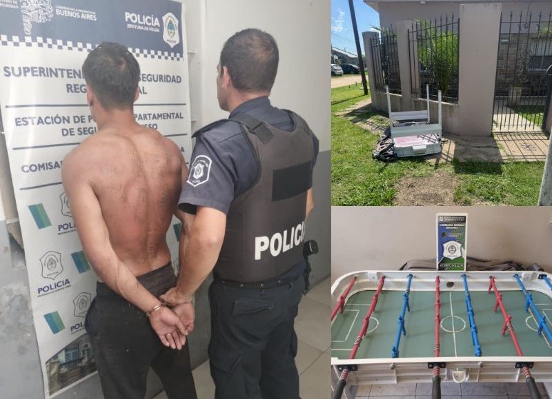 Berisso: robó un metegol y vecinos justicieros lo atraparon
