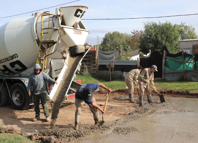 Punta Lara: avanza el plan de pavimentación en la localidad