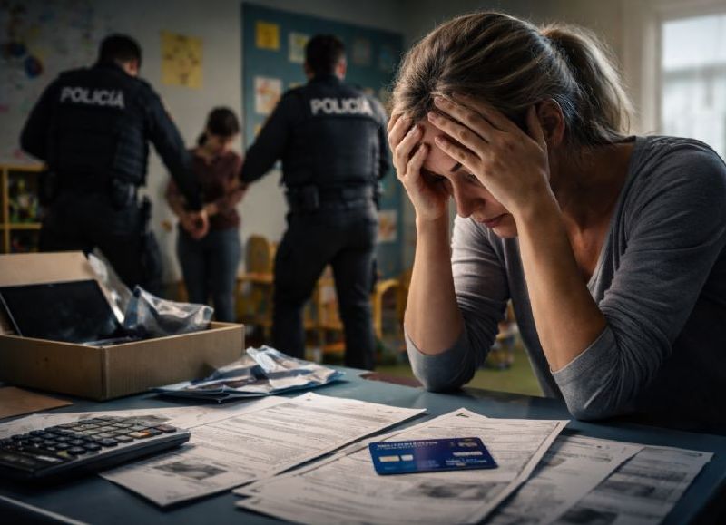 VIDEO | Estafó a una compañera con discapacidad en un jardín y le dejó una deuda millonaria