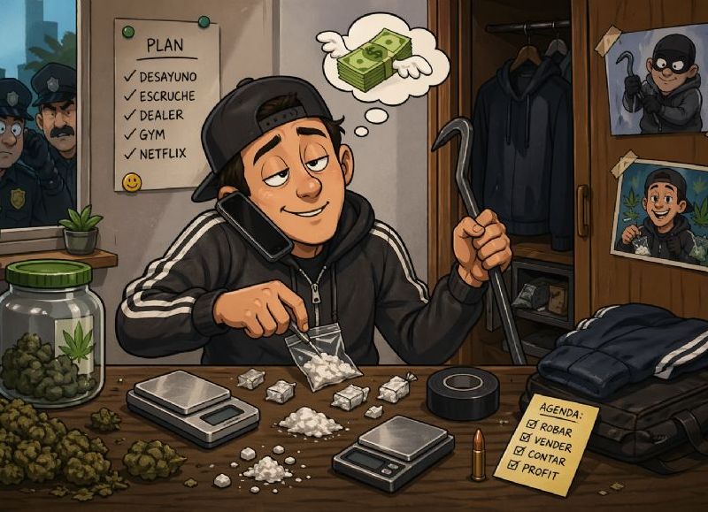 VIDEO | Hasta los chorros tienen dos laburos: cayó por afanar en Villa Elisa y descubrieron que además era dealer