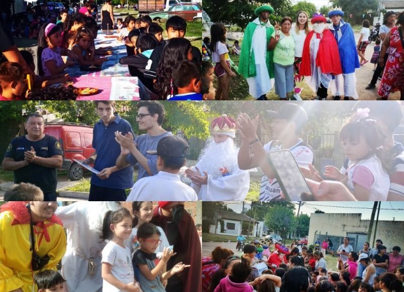 Los Reyes Magos se pasearon por Villa Elvira y Abasto