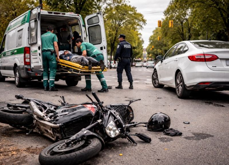 Murió el motociclista que había sufrido un grave accidente en City Bell