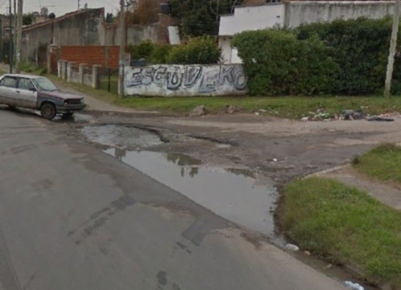 La esquina Cuti Romero de Villa Elvira: es impasable