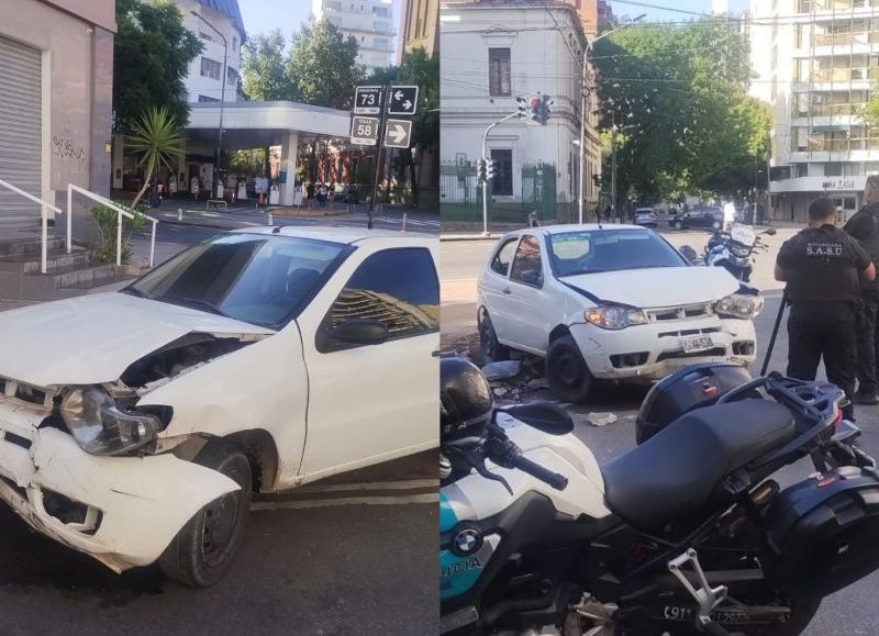VIDEO | ¡De película!: persecución,  choque, un detenido, un motociclista con fractura expuesta y dos policías heridos