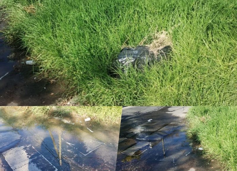 Denuncian abandono y riesgo en la esquina de 8 y 76 frente a la ENET Nº 5 Manuel Savio