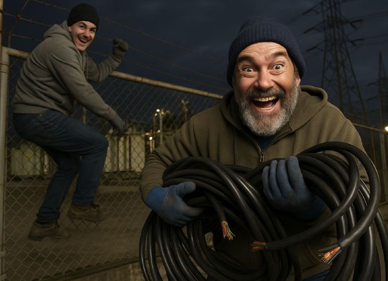 VIDEO | Dos detenidos tras allanamientos por sustracción de cableado en el complejo de YPF