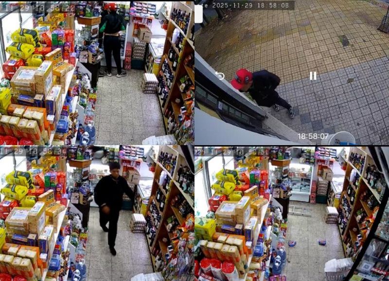 Robaron en un maxikiosco en 2 y 63, los grabó las cámaras y cayeron detenidos al otro día