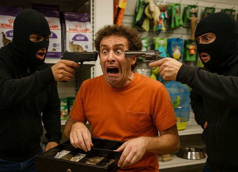 VIDEO | ¡A la cucha! Cayó un prófugo tras el robo a una tienda de mascotas